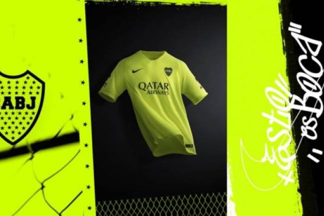 Nike presentó la tercera camiseta de Boca Juniors