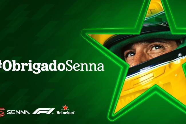 Heineken rinde homenaje a Ayrton Senna en el GP de Brasil