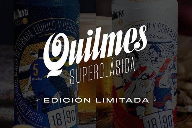 Quilmes lanza latas edición limitada del superclásico