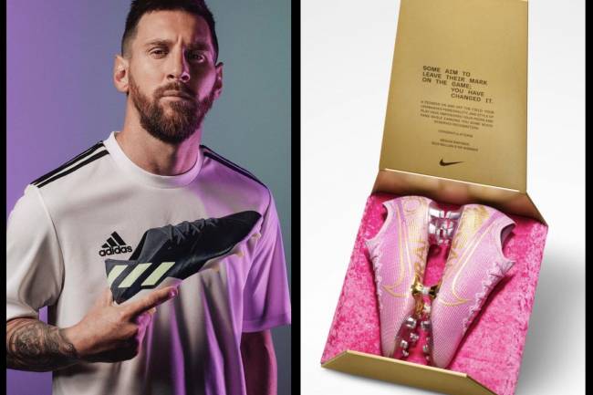 Nike y Adidas celebran los balones de oro de Rapinoe y Messi de manera similar