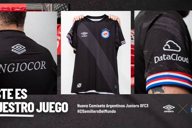 Umbro presentó la nueva camiseta alternativa de Argentinos Juniors