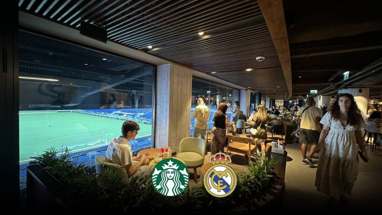 Starbucks opened a store at Santiago Bernabéu Stadium