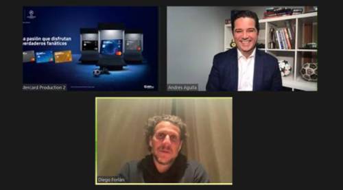 Mastercard y Banco Industrial activaron su patrocinio con UEFA Champions League junto a Diego Forlán