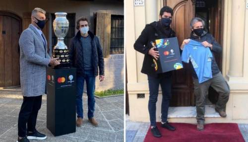 Mastercard activa su patrocinio con la CONMEBOL Copa América junto a Sergio Goycochea y Sebastián Abreu