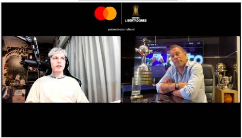 Óscar Córdoba participó de la activación de Mastercard en la CONMEBOL Libertadores