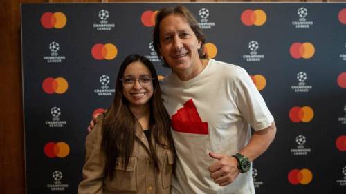 Michel Salgado sorprendió a los invitados de Mastercard
