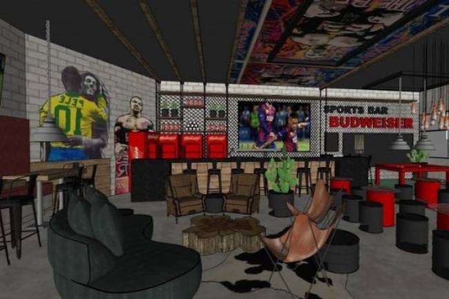 Budweiser will open the first Sports Bar in Brazil