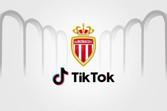 AS Monaco reaches an agreement with the TikTok app