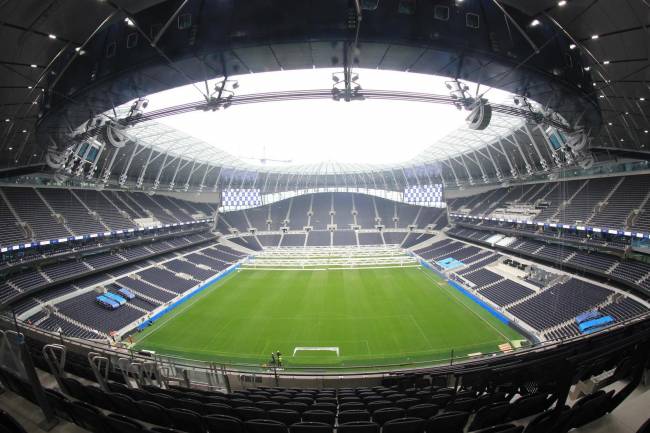 The new Tottenham stadium will accept only electronic payments