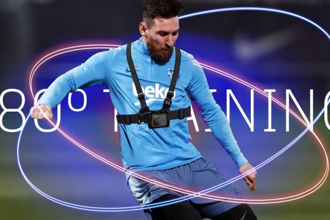 Gatorade shows how Leo Messi trains in the first person