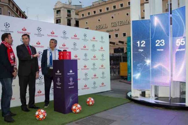 Banco Santander starts the countdown to the Final in Madrid