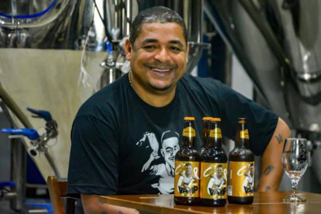 Brazilian footballer Vampeta launches his own beer