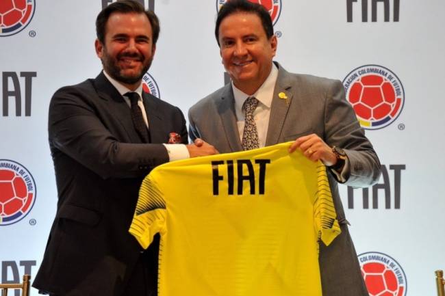 Fiat se convirtió en el automóvil oficial de la Selección Colombia