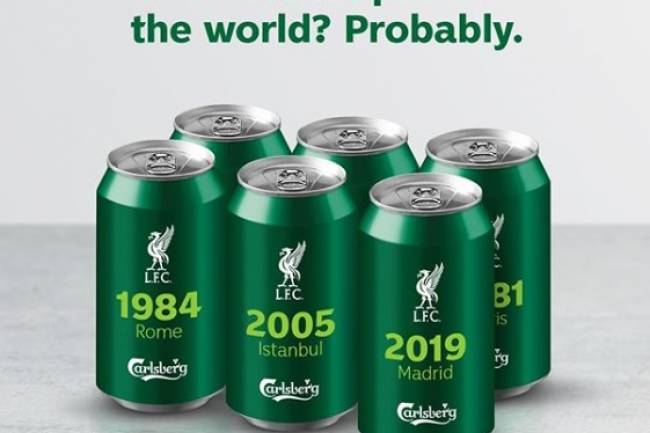 Carlsberg festeja la sexta UEFA Champions League de Liverpool