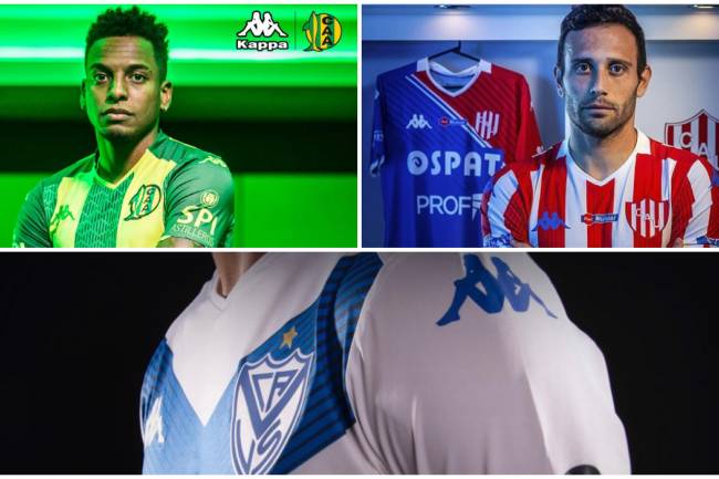 Kappa presents the Velez, Unión and Aldosivi t-shirts