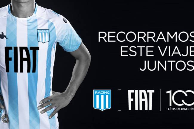 FIAT expands its sponsorship with Racing Club