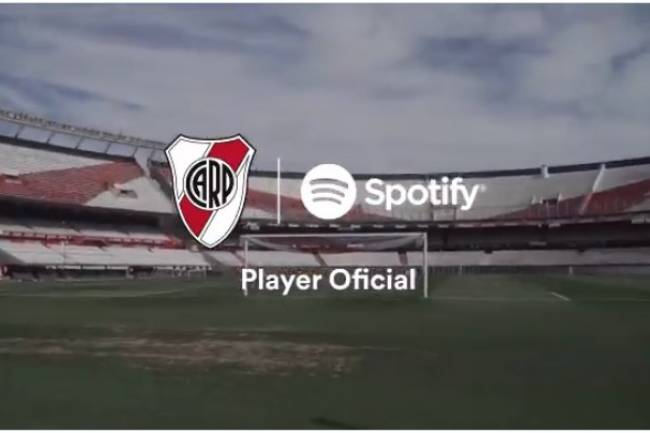 Spotify activa su patrocinio con River Plate