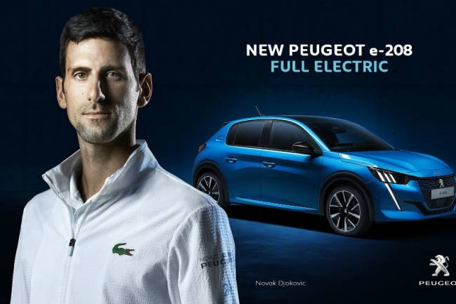 Peugeot celebra el puesto 1 de Novak Djokovic