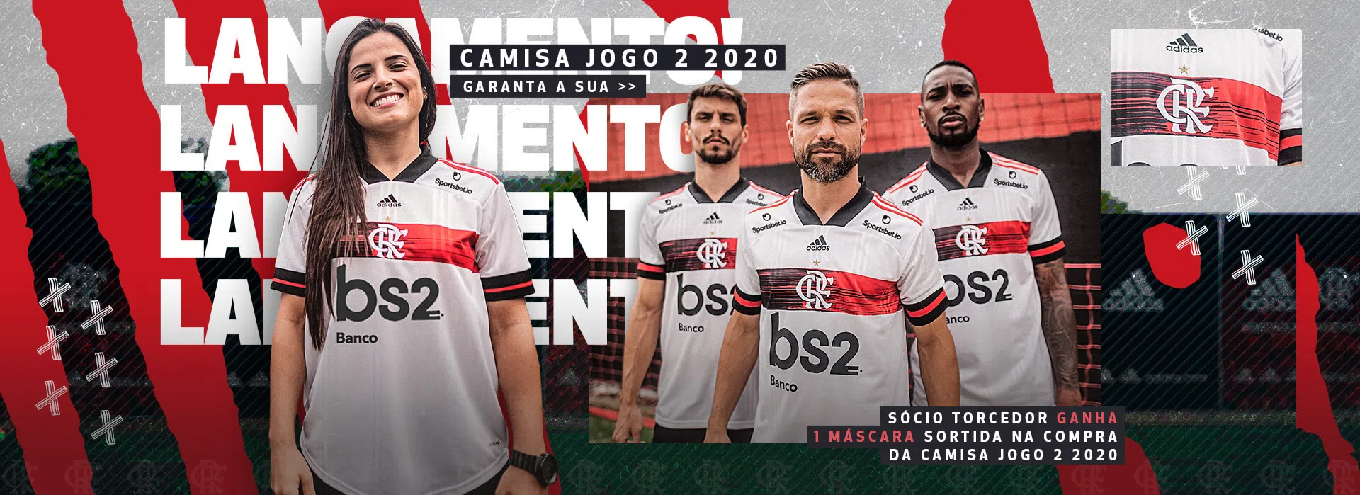 Adidas presentó la nueva camiseta suplente de Flamengo