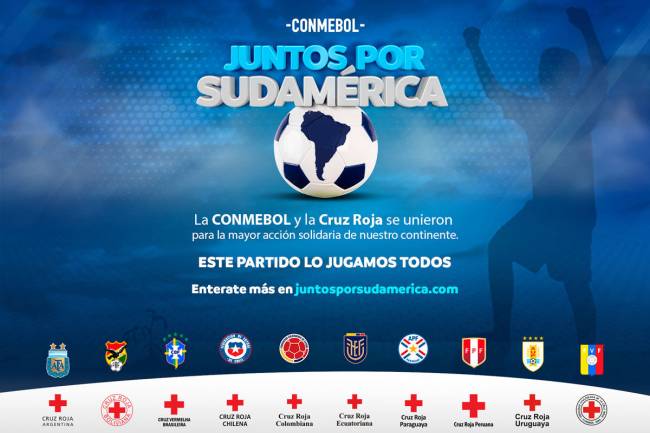 CONMEBOL lanza junto a Cruz Roja “Juntos por Sudamérica”