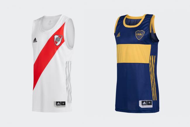 Adidas lanzó las nuevas camisetas de basquet de Boca y River