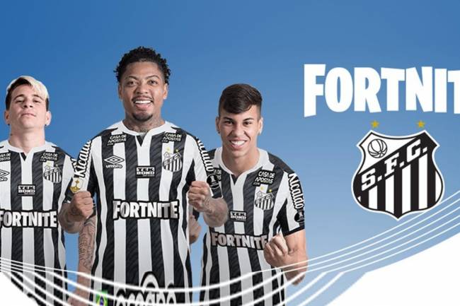 Fortnite nuevo sponsor principal de Santos en la CONMEBOL Libertadores