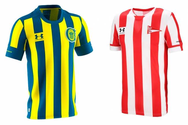 Under Armour presentó las nuevas camisetas de Estudiantes da La Plata y Rosario Central