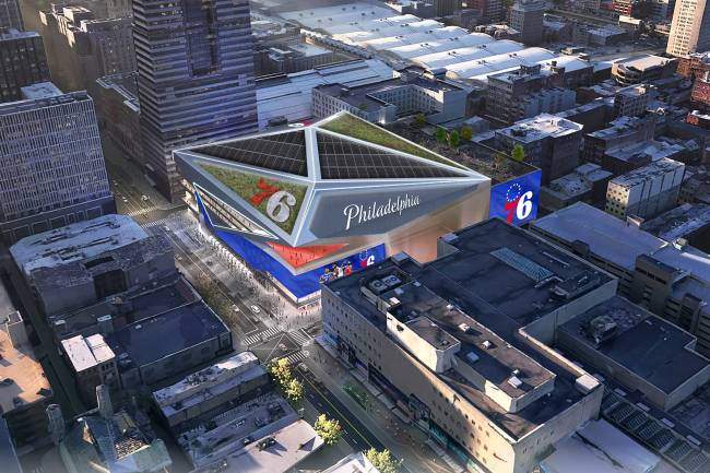 Philadelphia 76ers to build a new stadium