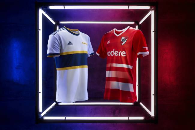 Adidas lanzó las nuevas camisetas alternativas de River Plate y Boca Juniors