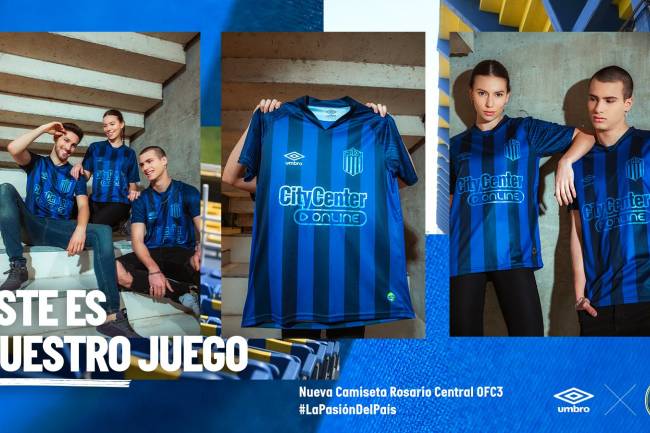 Umbro presentó la nueva camiseta alternativa de Rosario Central