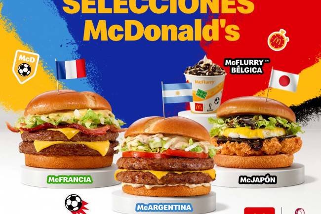 McDonald's lanza su edición limitada de hamburguesas mundialistas