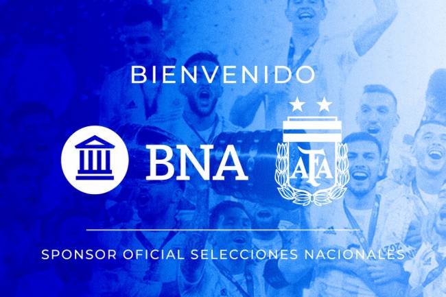 AFA anunció a Banco Nación Argentina como sponsor oficial de la Selección