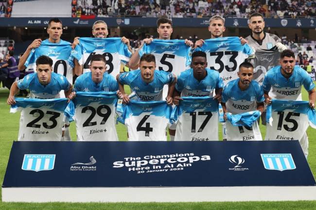 Racing's gesture in the preview of the International Super Cup