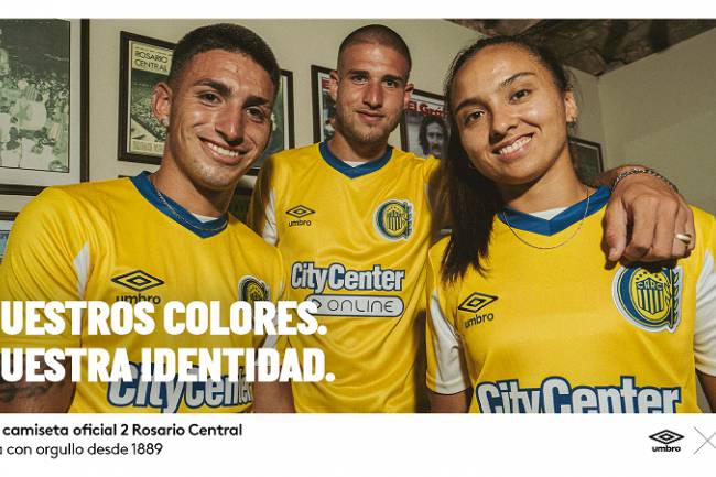 Umbro presents the new Rosario Central away jersey