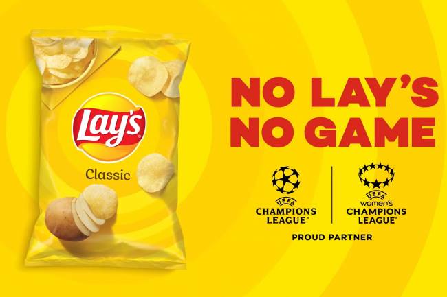 Lionel Messi stars in the commercial for Lay's, sponsor of the Champions League