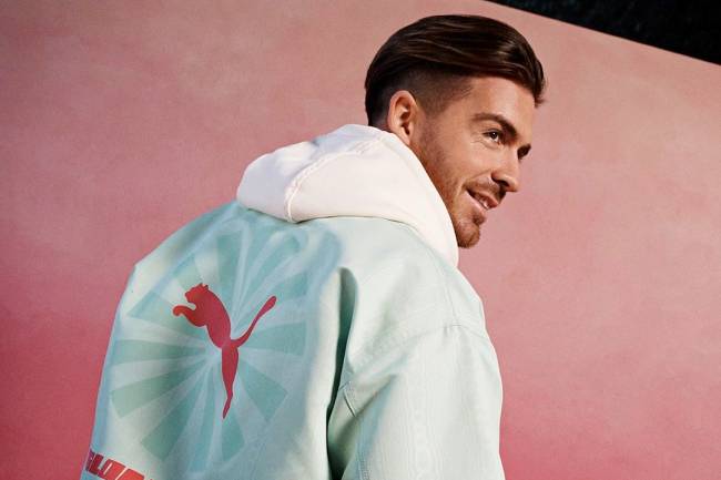 Jack Grealish was introduced as a new Puma athlete