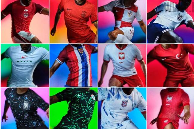 Nike presentó las camisetas oficiales 2024 para las selecciones nacionales