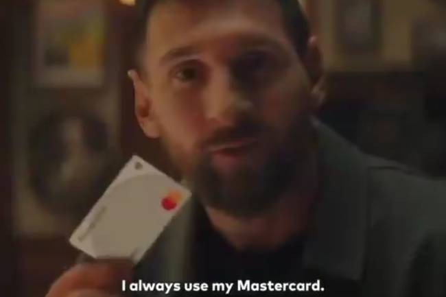 Nuevo comercial de Mastercard junto a Messi