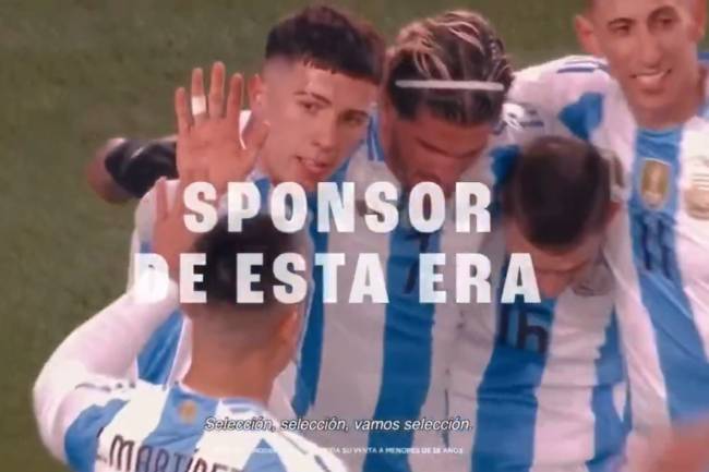 Schneider acompaña a la selección argentina en la Copa América con un nuevo comercial