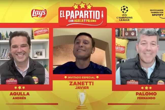 Javier Zanetti participó del cierre de la temporada del Papartido