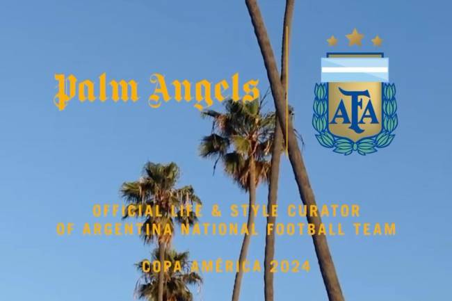 La colaboración de Palm Angels con la selección argentina