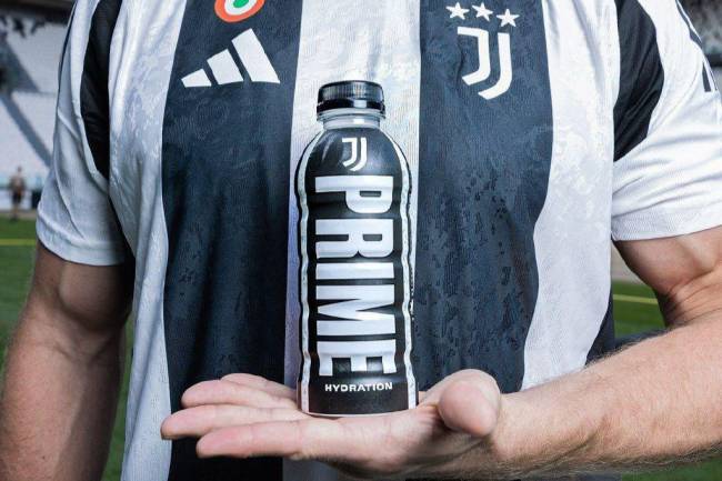 PRIME Drink aterriza en Italia de la mano de Juventus