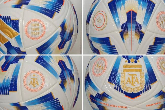 Adidas unveiled the new ball for Argentine football