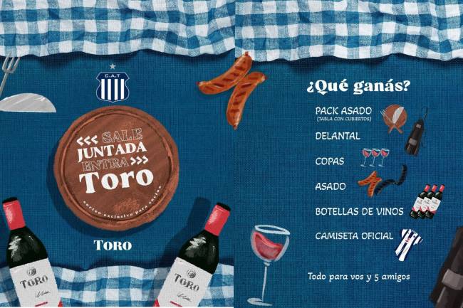 Vino Toro activa su patrocinio con Talleres