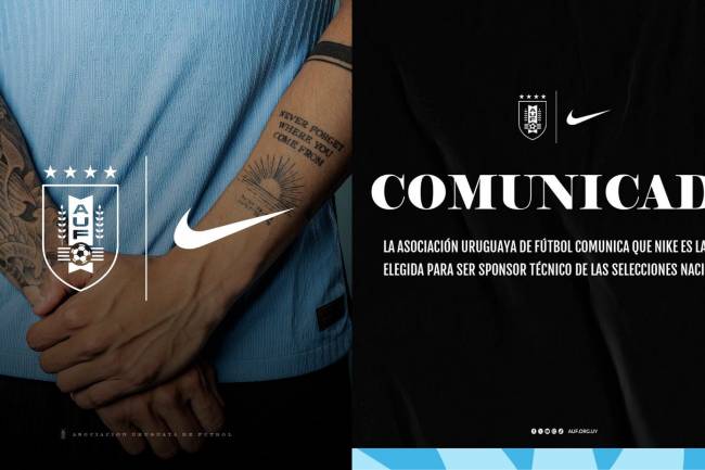  Nike will outfit the Uruguayan national team