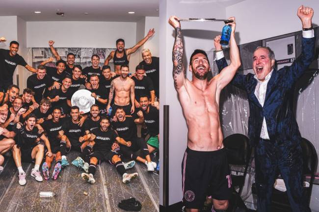 El infiltrado en los festejos de Inter Miami