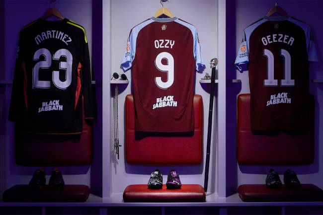 Adidas presentó una colaboración entre Aston Villa FC y Black Sabbath