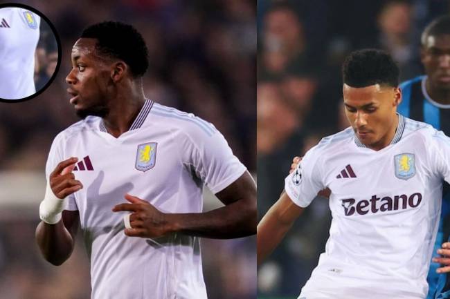 ¿Por qué algunos jugadores del Aston Villa no tienen sponsor en la camiseta?