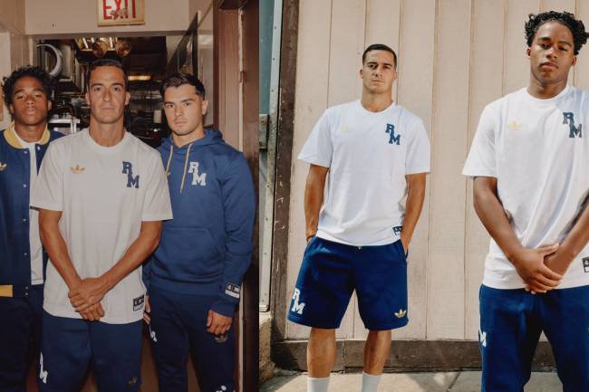 Adidas presentó una colección “universitaria” para Real Madrid