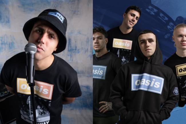 Manchester City launched a collection in collaboration with Oasis